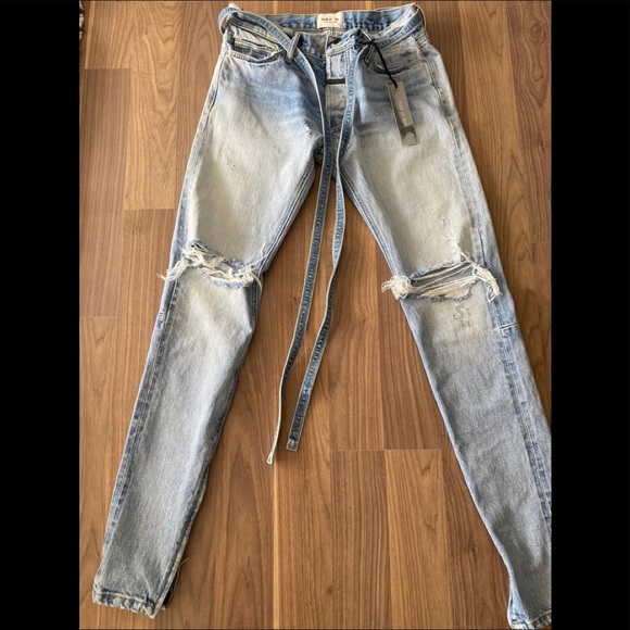 Fear Of God Sixth Collection Belted Jeans - Picture 1 of 12